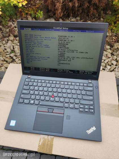 Laptop z dotykowym ekranem Lenovo ThinkPad T470s i5 FHD IPS 8/256 GB SSD