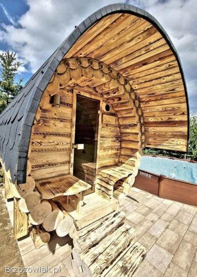 Sauna Ogrodowa z bala toczonego Perfect Saun