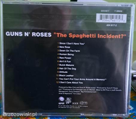 CD GUNS n ROSES -  The Spagetti Incident.  Hard Rock USA.