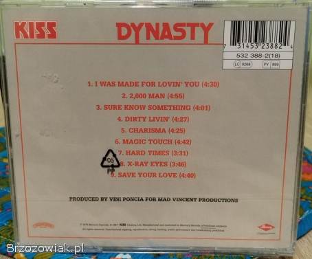 CD KISS -  Dynasty.  Glam Metal Rock 70s USA.