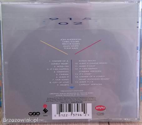 CD YES -  90125.  Symphonic Rock UK.
