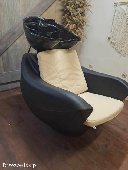 Myjnia I fotel fryzjerski PANDA + suszarka stojąca gratis