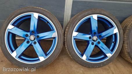 Felgi Audi 18 5x112 nowe opony letnie 225 40 alufelgi