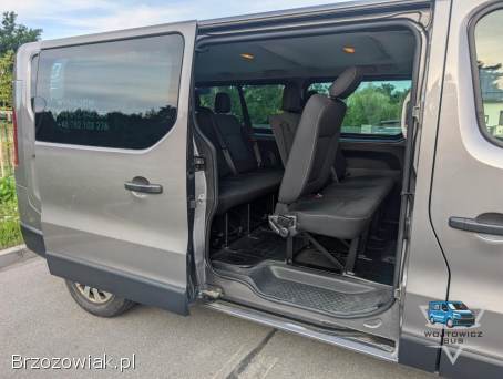 Wynajem busów 9-osób Renault Trafic long(II i III gen.  ) z/bez kierowcy