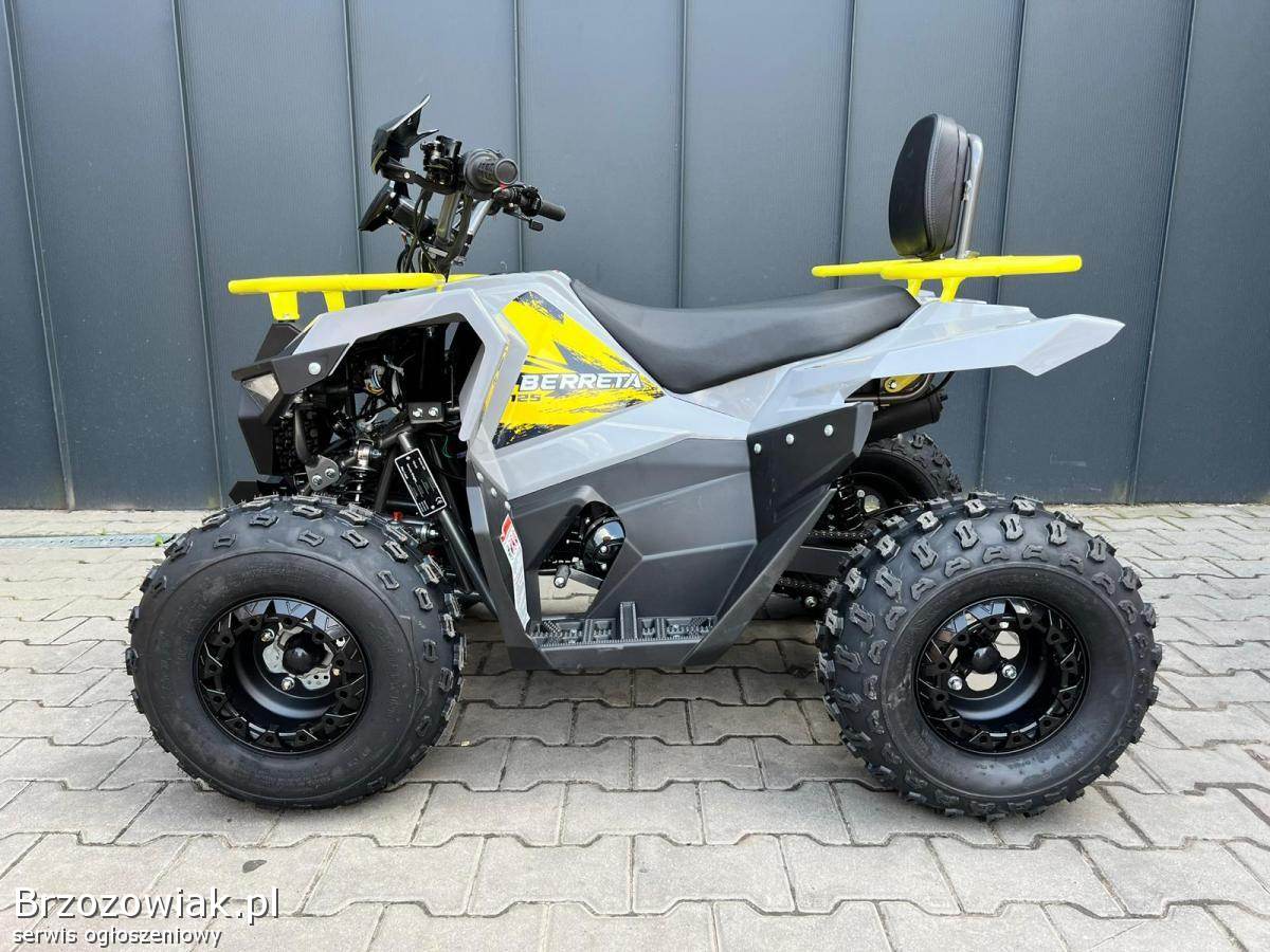 Nowość 2024 Quad Mikilon Beretta 125,  licznik,  oparcie,  masywna rama DUŻY 3+1
