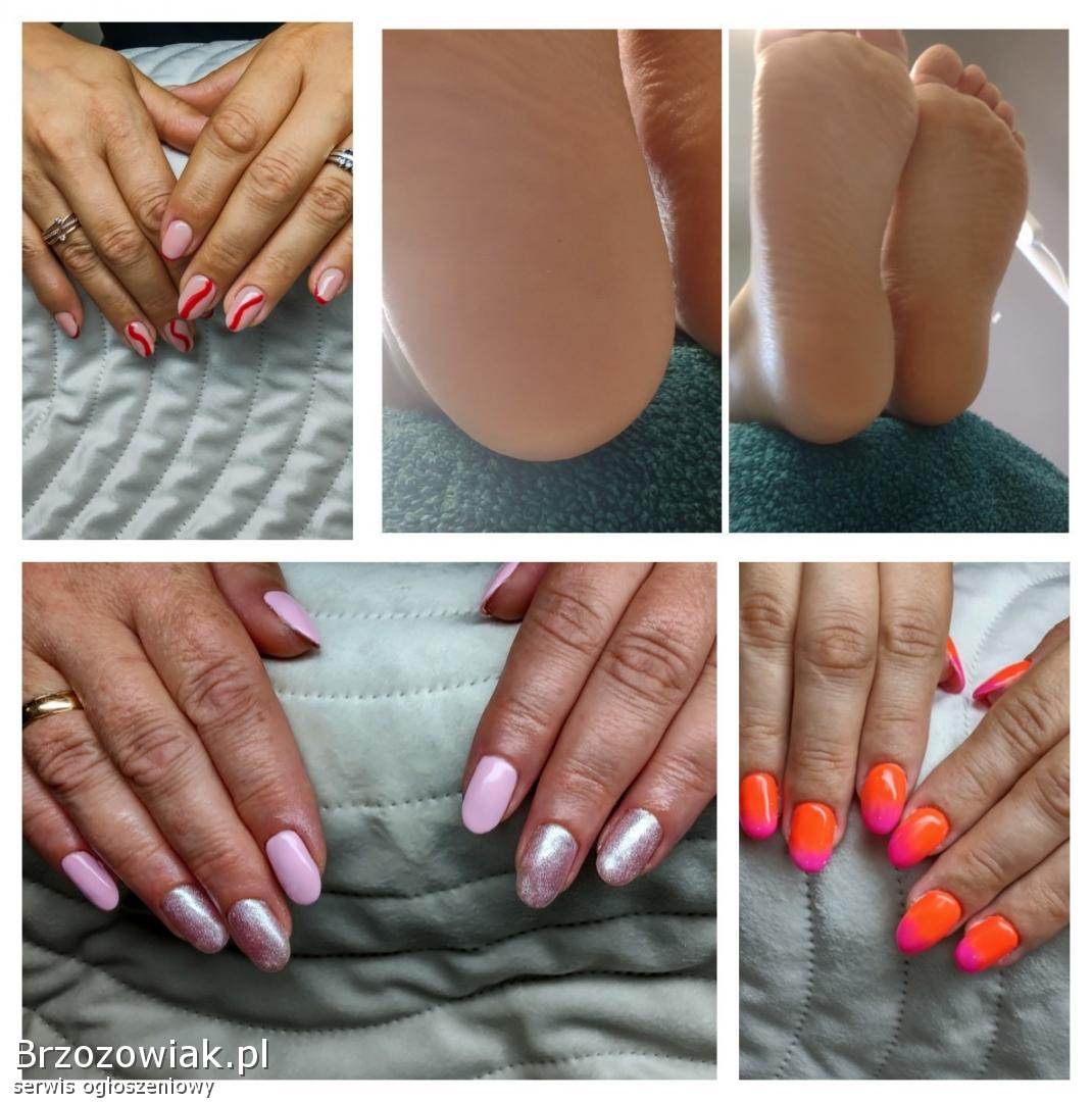 Manicure,  pedicure,  depilacja woskiem