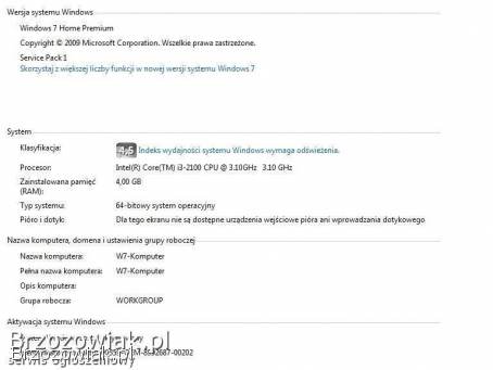 Komputer z i3 i Win7