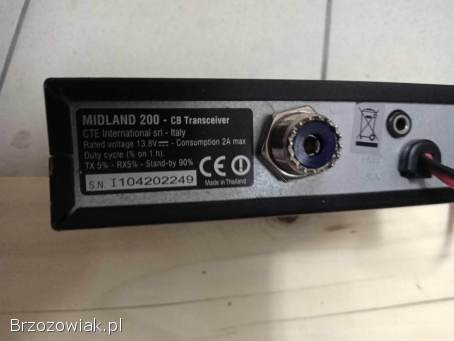 Radio CB Midland 200 + antena