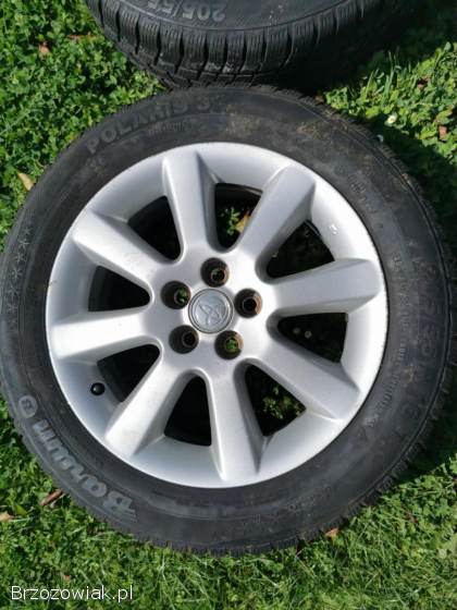 Alufelgi 16 Toyota 5x100 ET45 opony zimowe Barum Polaris 3 205/55/R16