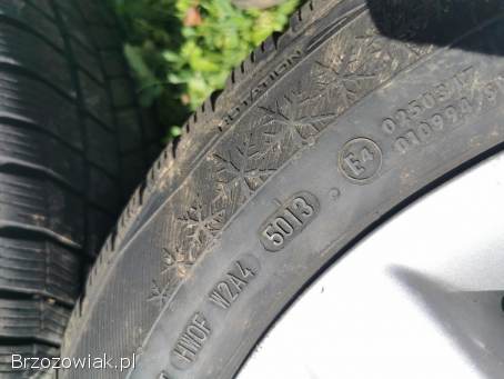 Alufelgi 16 Toyota 5x100 ET45 opony zimowe Barum Polaris 3 205/55/R16