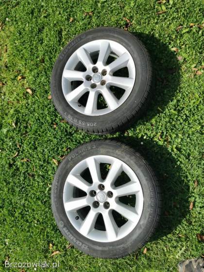 Alufelgi 16 Toyota 5x100 ET45 opony zimowe Barum Polaris 3 205/55/R16