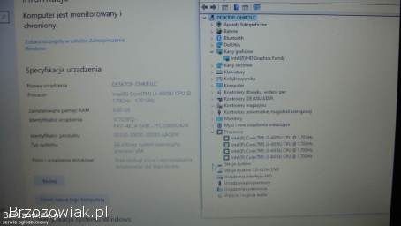 Laptop DELL i3-4005/ 8 GB/ 250 GB/ 15,  6 SPRAWNY.