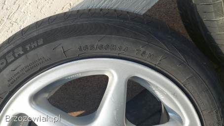 Kola letnie na alufelgach do toyota aygo.  Peugeot 107 citroen c1