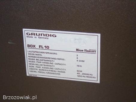 Kolumny Grundig FL-10 sprawne świetne monitory Vintage.  WYSYŁKA