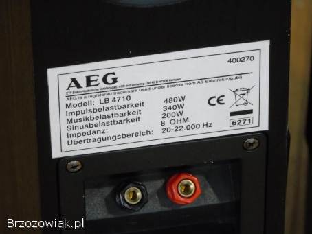 Świetne kolumny stereo AEG 2 x 480 wat.  DOSTAWA.