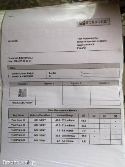 Wtryski Ford Mondeo generacja 2000 -  2006