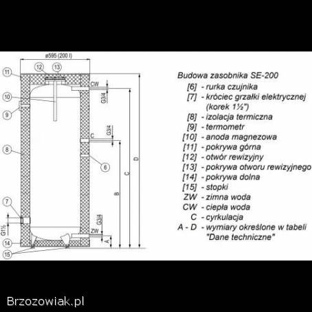Kospel zasobnik BEZ WĘŻOWNICY c.  w.  u.  SE-200