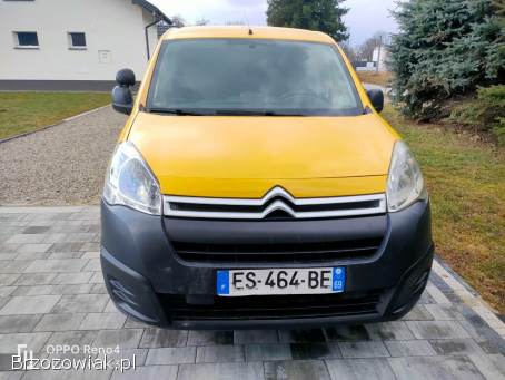 Citroen Berlingo 1.  6Hdi 100KM 2018 VAT 23 niski przebieg 3 miejsca VAN OKAZJA
