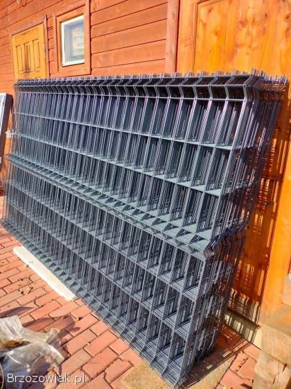 Panel ogrodzeniowy Wiśniowski 153x250cm oczko 83x200mm,  drut 3.  1mm,  nowy,  antra