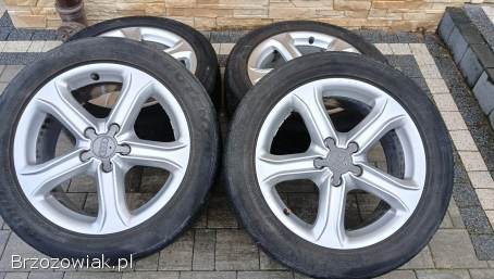 4 alufelgi 17 cali oryg AUDI A5,  A6 C7 C6 C5,  A4 B8 B9 B7,  Q5 OPONY