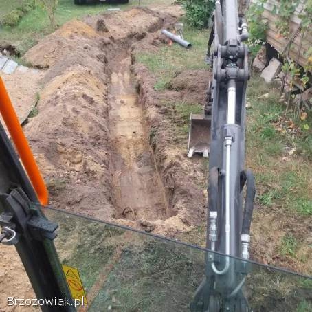 Usługi minikoparka wywrotka 3,  5t