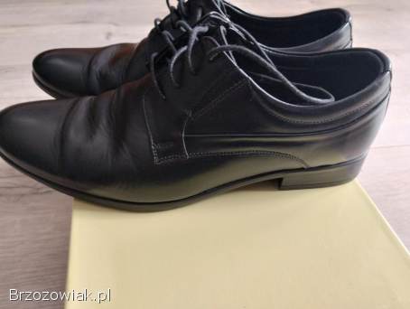 Buty półbuty komunijne dla chłopca z naturalnej skóry rozmiar 37