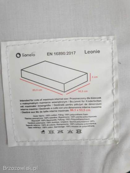 Łóżeczko dostawne Lionelo Leonie