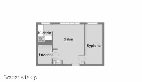 Sanok,  mieszkanie 32 m2 na parterze -  2 pokoje (MS-333)