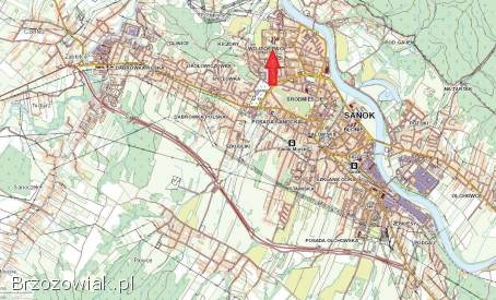 Sanok,  mieszkanie 32 m2 na parterze -  2 pokoje (MS-333)