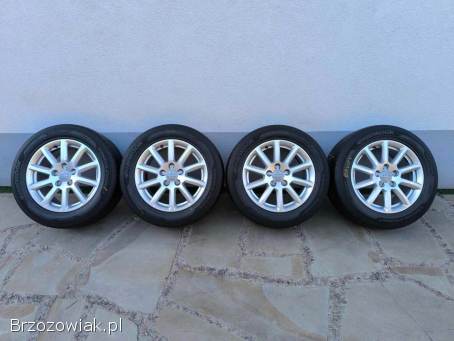 Alufelgi 16 5x112 opony letnie 225/55R16 Audi VW Seat Skoda Mercedes BMW