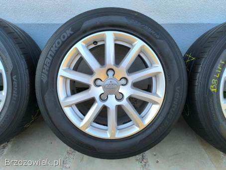 Alufelgi 16 5x112 opony letnie 225/55R16 Audi VW Seat Skoda Mercedes BMW