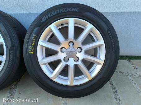 Alufelgi 16 5x112 opony letnie 225/55R16 Audi VW Seat Skoda Mercedes BMW