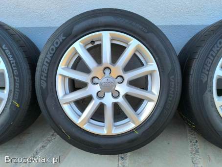 Alufelgi 16 5x112 opony letnie 225/55R16 Audi VW Seat Skoda Mercedes BMW