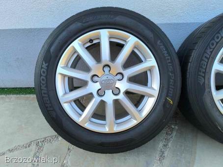 Alufelgi 16 5x112 opony letnie 225/55R16 Audi VW Seat Skoda Mercedes BMW