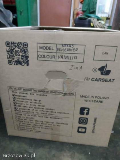 Wózek NEXUS Ecoleather-Vanilia