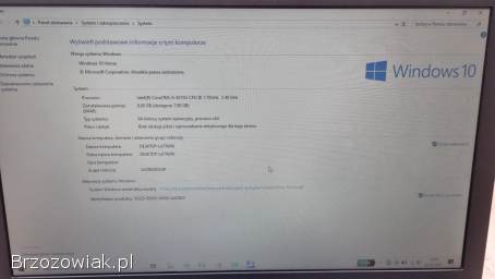 Asus F550L 15,  6 Core i5-4210U 8GB Ram Dysk SSD Windows 10