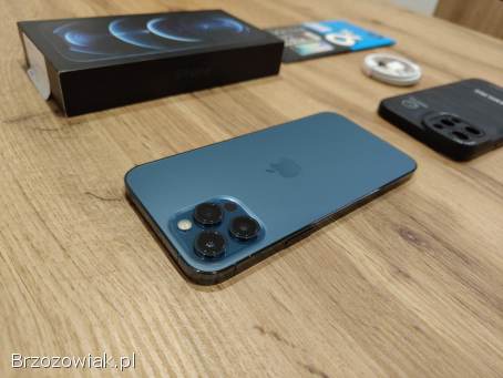 Okazja!  Iphone 12 Pro Max Pacific Blue!  Nowa Bateria 100!  Ideał!