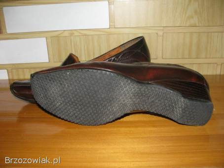 Półbuty damskie skórzane