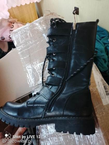 Buty motocyklowe eko skóra rozmiar 41