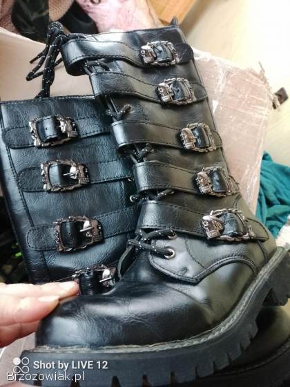 Buty motocyklowe eko skóra rozmiar 41
