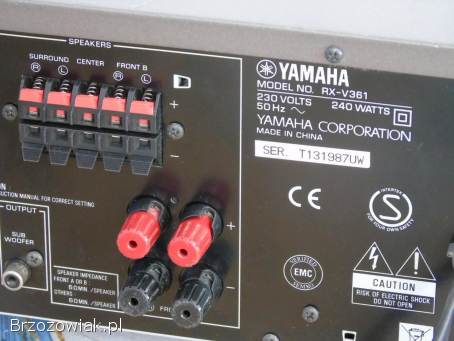 Amplituner Yamaha RX-V361RDS sprawny i mocny.  DOSTAWA