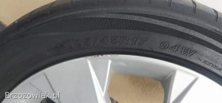 SPRZEDAM ORYGINALNE ALUFELGI OPEL 17cali WRAZ Z OPONAMI LETNIMI