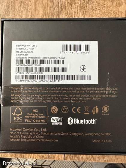 Smartwatch Huawei Watch 3 Active LTE idealny