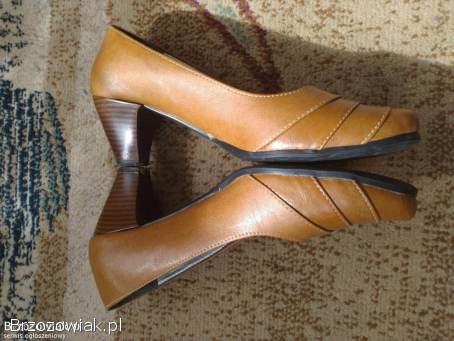 Mało używane,  skórzane buty damskie r.  37