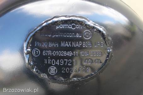 Butla LPG 40L/360mm rok produkcji 09/2024