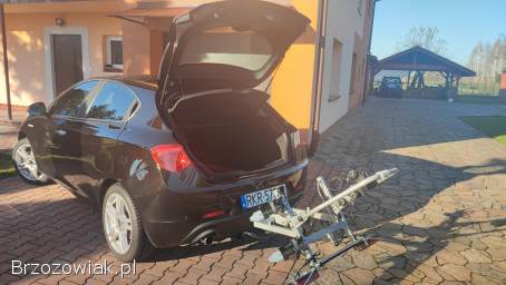 Bagażnik rowerowy Polski raz użyty na 2 rowery odchylany