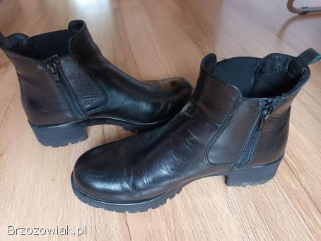 Kobiece skórzane buty wiosenno-jesienne Tamaris w rozmiarze: 38