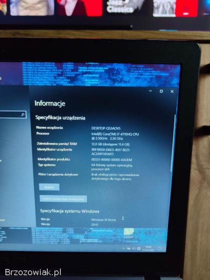 Asus i7-4710HQ 8x 2.  5-3.  0GHZ GTX 850m 12GB Ram Dysk SSD