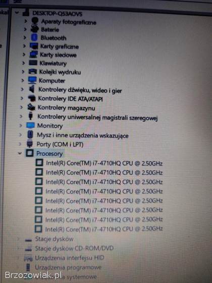 Asus i7-4710HQ 8x 2.  5-3.  0GHZ GTX 850m 12GB Ram Dysk SSD