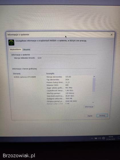 Asus i7-4710HQ 8x 2.  5-3.  0GHZ GTX 850m 12GB Ram Dysk SSD